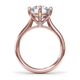 Six Prong Diamond Engagement Ring