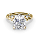 Sparkling Solitaire Diamond Engagement Ring 