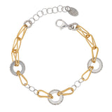 SS + YELLOW GOLD PLATED BERNICE BRACELET