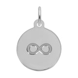 Petite Initial Disc - Infinity Symbol