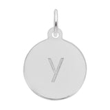 Petite Initial Disc - Lower Case Block y