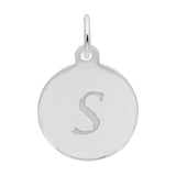 PETITE INITIAL DISC - SCRIPT S