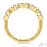 1 Ctw 5-Stone Lovebright Round Cut Diamond Ring in 14K Yellow and White Gold
