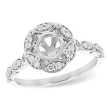 14KT Gold Diamond Semi-Mount Engagement Ring