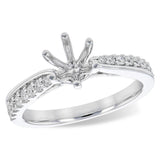 14KT Gold Diamond Semi-Mount Engagement Ring