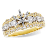 14KT Gold Diamond Semi-Mount Engagement Ring