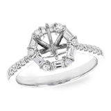 14KT Gold Diamond Semi-Mount Engagement Ring