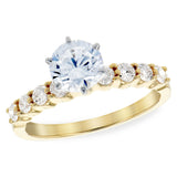 14KT Gold Diamond Semi-Mount Engagement Ring