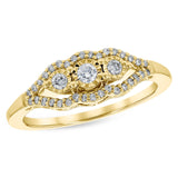 14KT Gold Ladies Diamond Fashion Ring