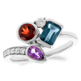 14KT Gold Ladies Multi-Stone Fashion Ring