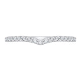 Round Diamond Wedding Band in 14K White Gold