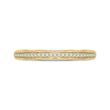 Round Diamond Wedding Band in 18K Two-Tone Gold