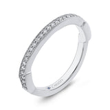 Round Diamond Wedding Band in 14K White Gold