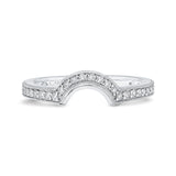 Round Diamond Wedding Band in 18K White Gold
