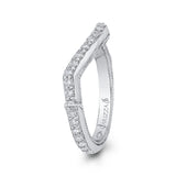 Round Diamond Wedding Band in 18K White Gold