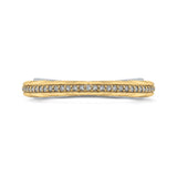 Round Diamond Wedding Band in 18K Two-Tone Gold