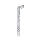 Round Diamond Wedding Band in 18K White Gold