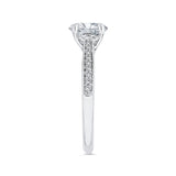 Diamond Engagement Ring in 14K Two Tone Gold (Semi-Mount)