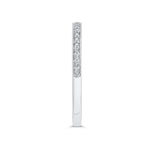 Diamond Half-Eternity Wedding Band in 14K White Gold