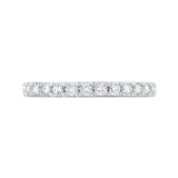 Diamond Half-Eternity Wedding Band in 14K White Gold