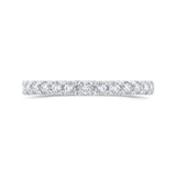 Diamond Half-Eternity Wedding Band in 14K White Gold