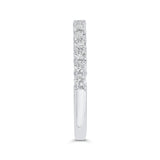 Diamond Half-Eternity Wedding Band in 14K White Gold