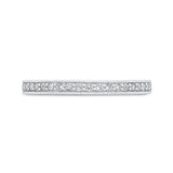 Diamond Half-Eternity Wedding Band in 14K Two Tone Gold