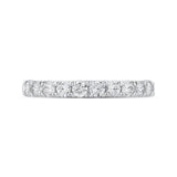 Half-Eternity Round Diamond Wedding Band in 14K White Gold