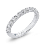 Half-Eternity Round Diamond Wedding Band in 14K White Gold