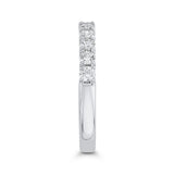 Half-Eternity Round Diamond Wedding Band in 14K White Gold