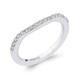 Round Diamond Wedding Band in 14K White Gold