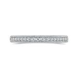 Diamond Half-Eternity Wedding Band in 14K White Gold
