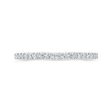 Half-Eternity Round Diamond Wedding Band in 14K White Gold