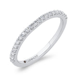 Half-Eternity Round Diamond Wedding Band in 14K White Gold