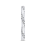 Round Diamond Wedding Band in 14K White Gold