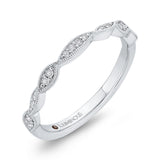 Half-Eternity Round Diamond Wedding Band in 14K White Gold