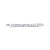 Round Diamond Half-Eternity Wedding Band in 14K White Gold