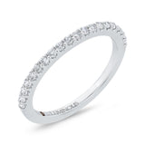 Diamond Half-Eternity Wedding Band in 14K White Gold