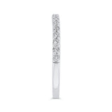 Diamond Half-Eternity Wedding Band in 14K White Gold