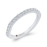 Diamond Half-Eternity Wedding Band in 14K White Gold