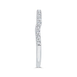 Diamond Half-Eternity Wedding Band in 14K White Gold