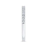 Diamond Half-Eternity Wedding Band in 14K White Gold