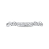 Diamond Half-Eternity Wedding Band in 14K White Gold