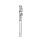 Diamond Half-Eternity Wedding Band in 14K White Gold