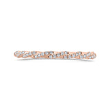 Diamond Wedding Band in 14K Rose Gold