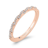 Diamond Wedding Band in 14K Rose Gold