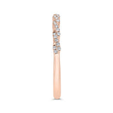 Diamond Wedding Band in 14K Rose Gold
