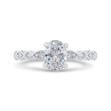 Diamond Engagement Ring in 14K White Gold (Semi-Mount)