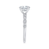 Diamond Engagement Ring in 14K White Gold (Semi-Mount)