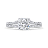 Diamond Engagement Ring in 14K White Gold (Semi-Mount)